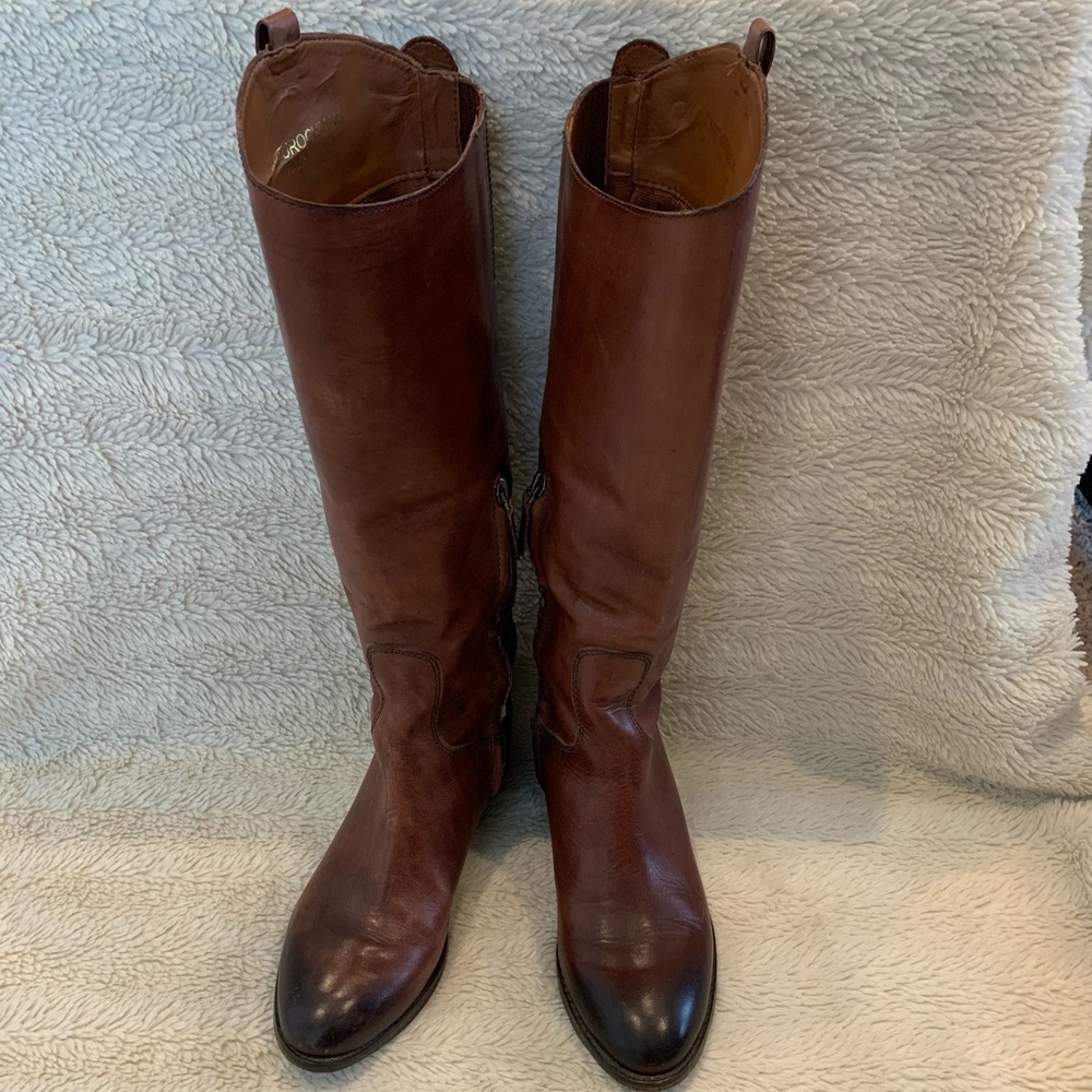 Arturo Chiang Riding Tall Leather Boots